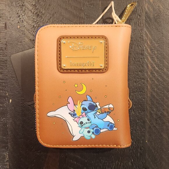 Loungefly Disney Lilo & Stitch Sleeping Stitch Mini Backpack AND Wallet main image 6